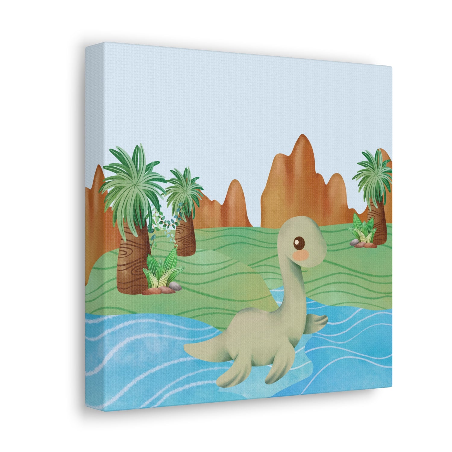 Baby Dino Canvas Add On- Water Dino