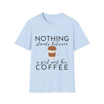 A Girl and Her Coffee Unisex Softstyle T-Shirt-Ashley&#39;s Artistries