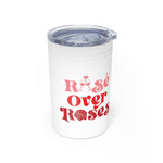 Rosé over Roses Vacuum Insulated Tumbler 11oz-Ashley&#39;s Artistries