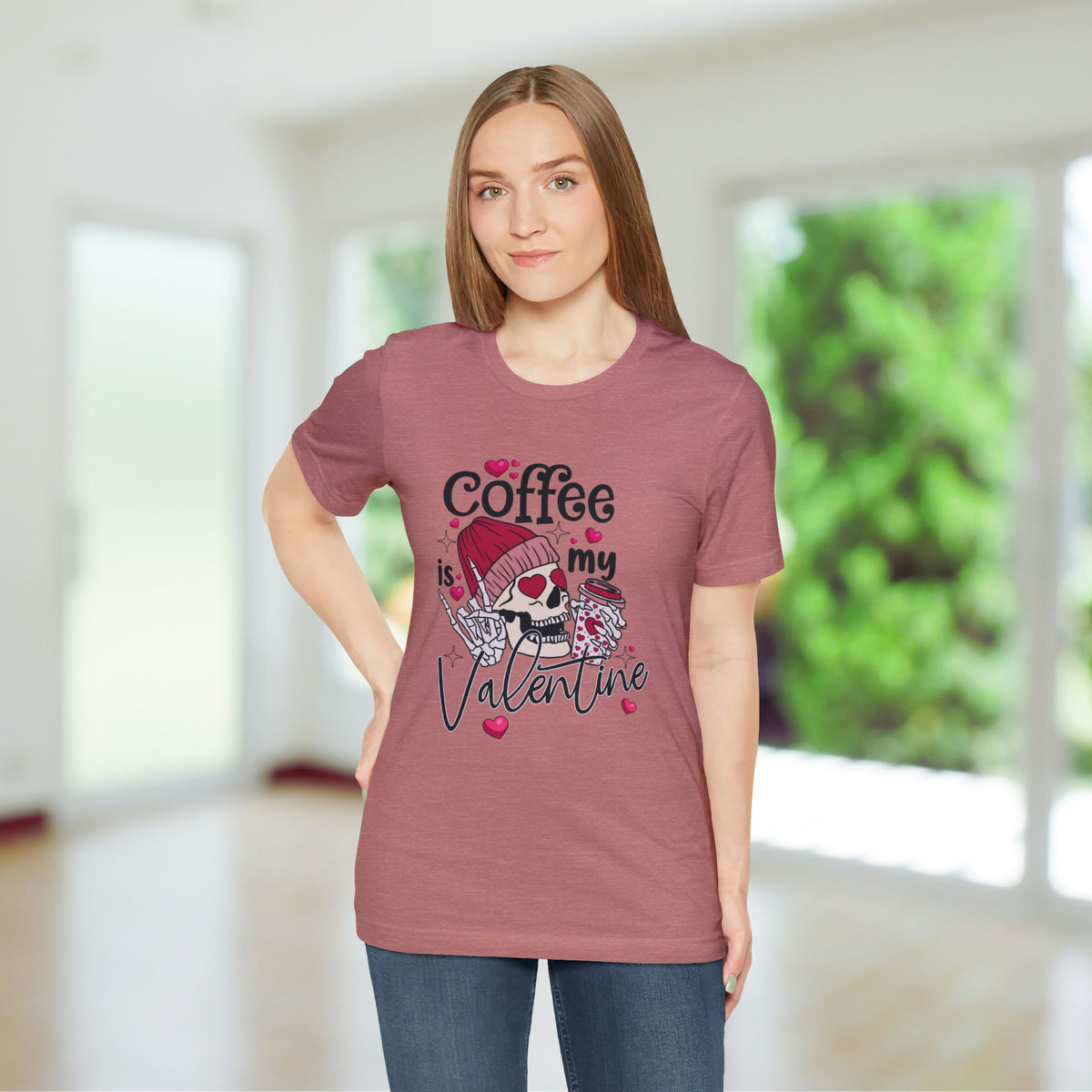 Coffee Is My Valentine Short Sleeve T Shirt-Ashley&#39;s Artistries