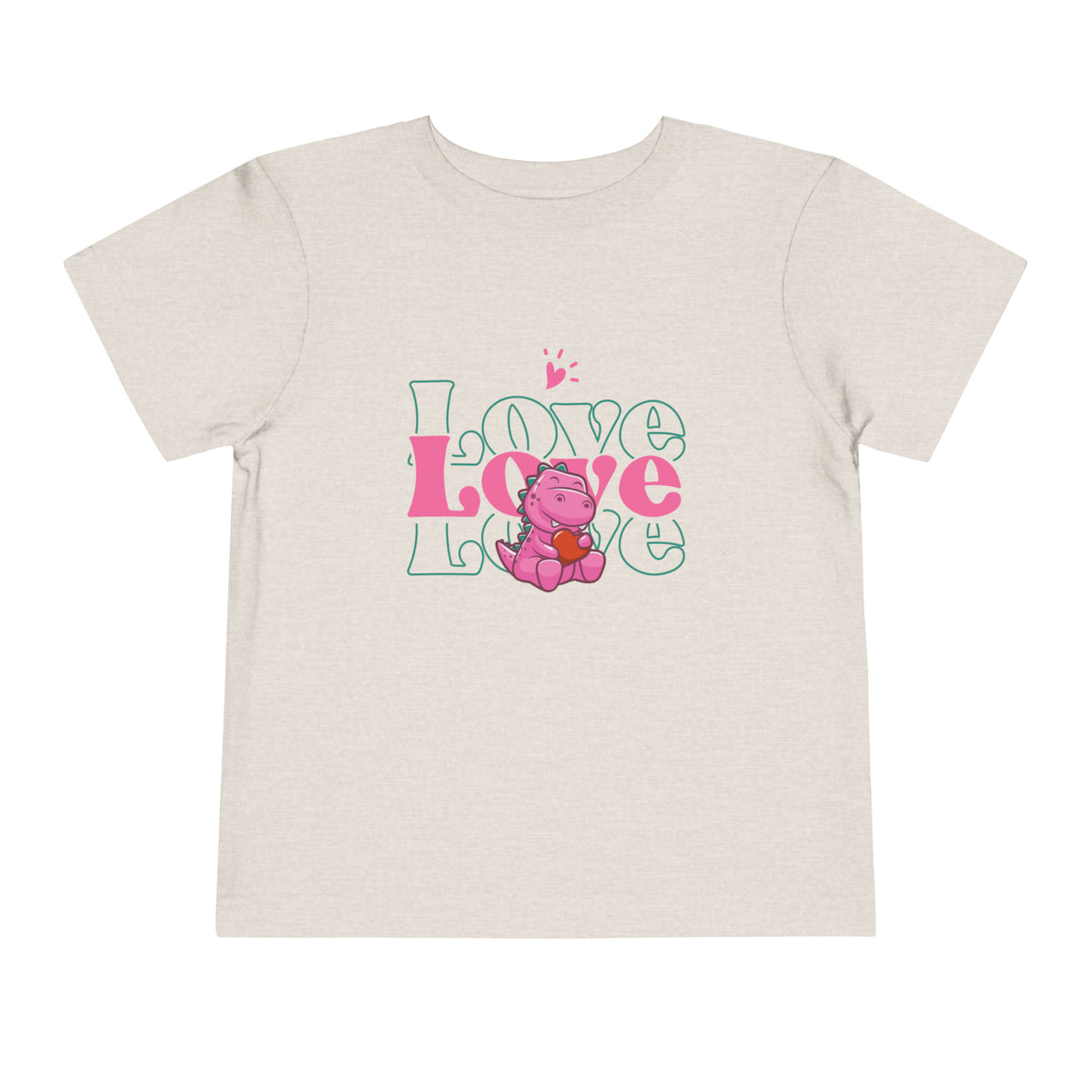 Dinosaur Love Girls Toddler Tee-Ashley&#39;s Artistries