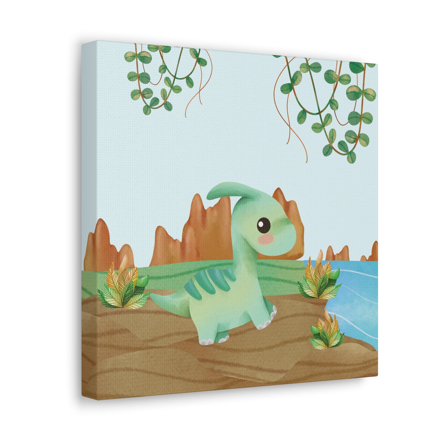 Baby Dino Canvas Add On- Happy Dino