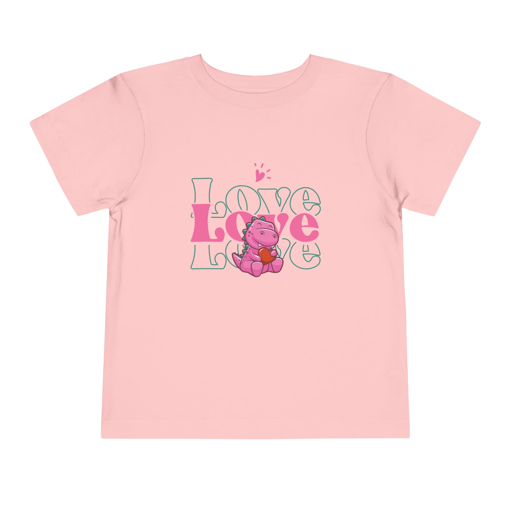 Dinosaur Love Girls Toddler Tee-Ashley&#39;s Artistries