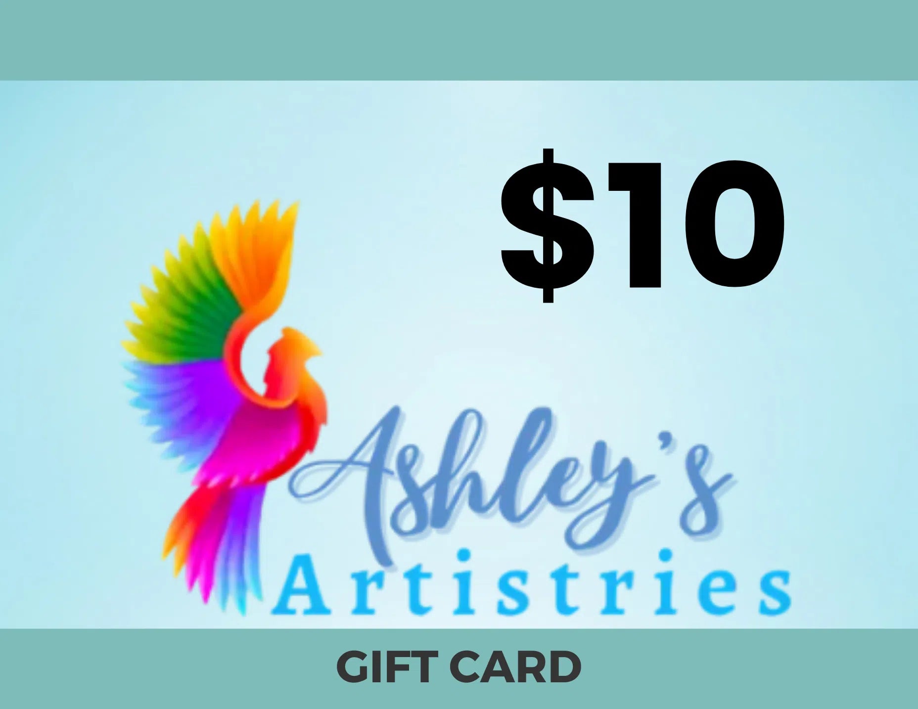 Ashley's Artistries $10 Gift Card-Ashley&#39;s Artistries